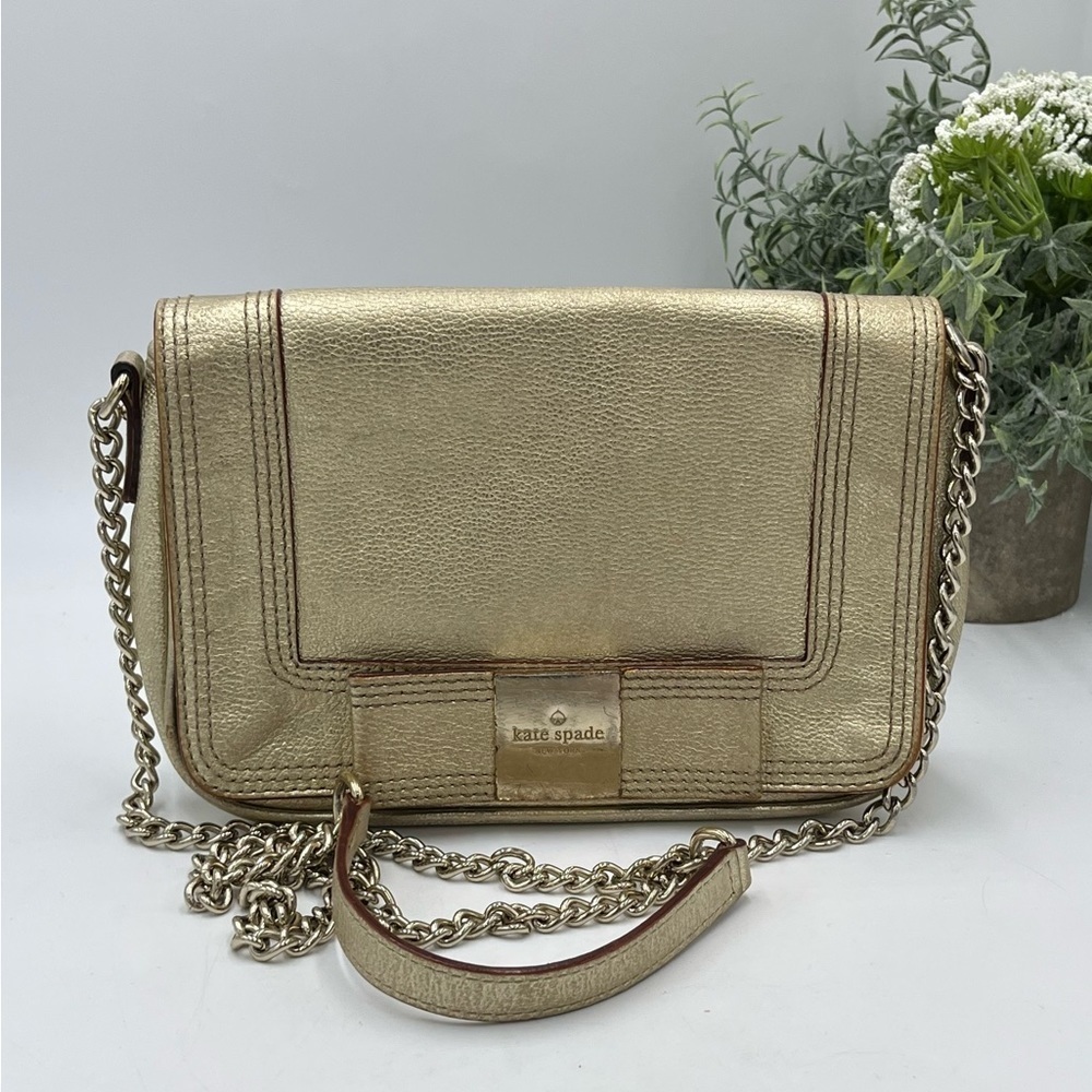 Kate Spade New‎ York Gold Primrose Hill Little Kaelin Crossbody Purse Clutch Bag